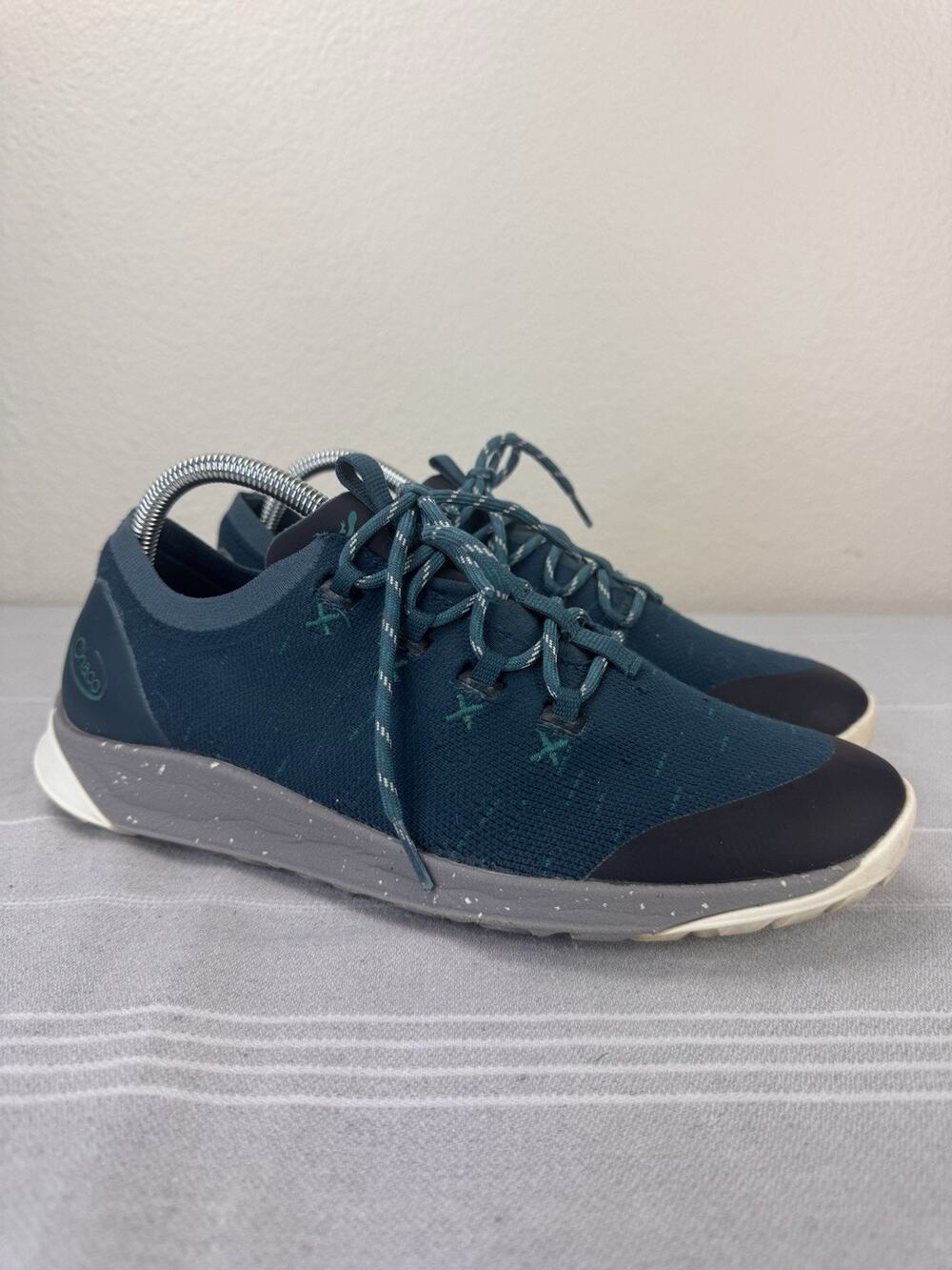 Chaco Scion Trail Hiking Walking Casual Sneakers Low Top Outdoor Knit Teal 10